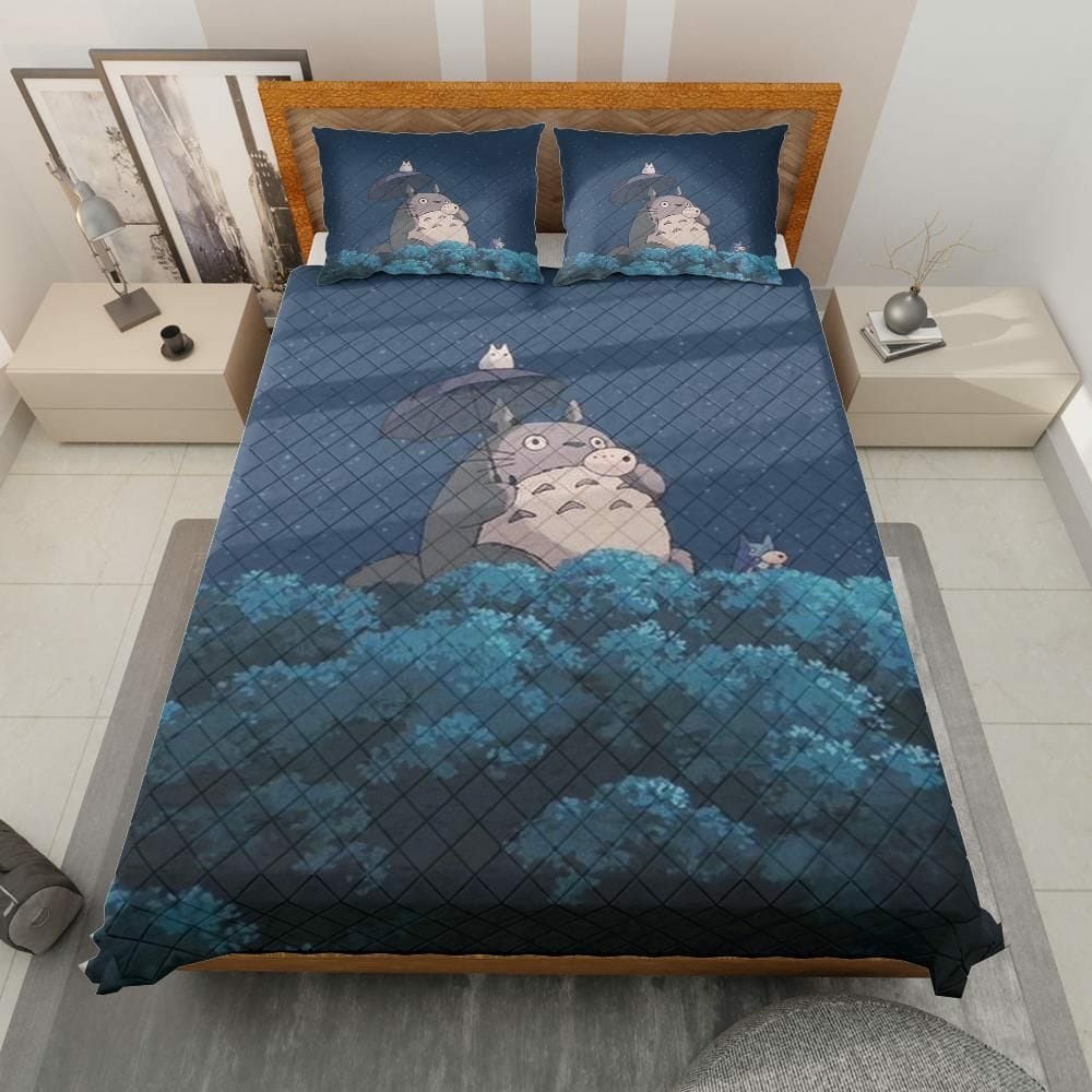 Bedding Set | Totoro Flute Night Quilt Bedding Set Bedding Set Bedding Set