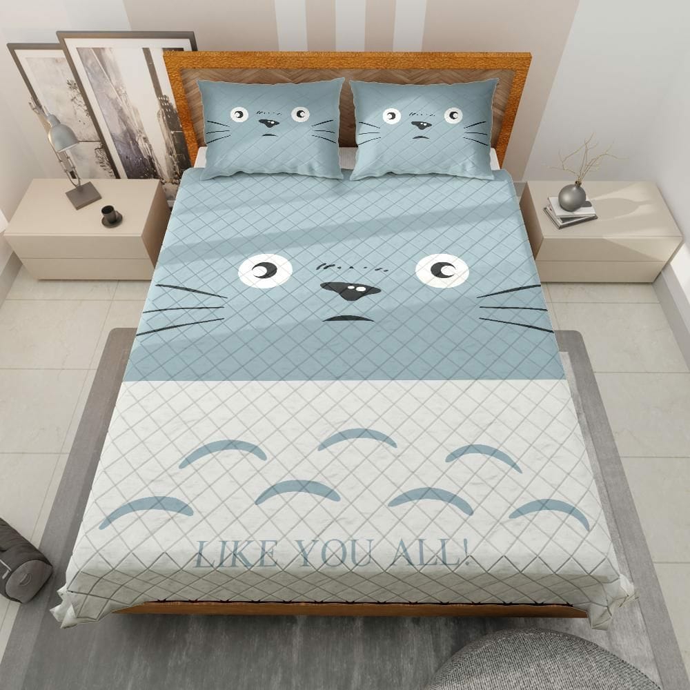 Bedding Set | Totoro Like You All Quilt Bedding Set Bedding Set Bedding Set