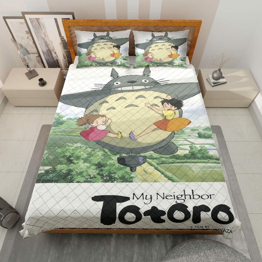 Bedding Set | Totoro Spinning Quilt Bedding Set Bedding Set Bedding Set