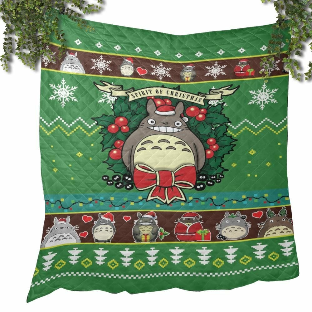 Blankets | My Neighbor Totoro Green Christmas Quilt Blanket Blankets Blankets