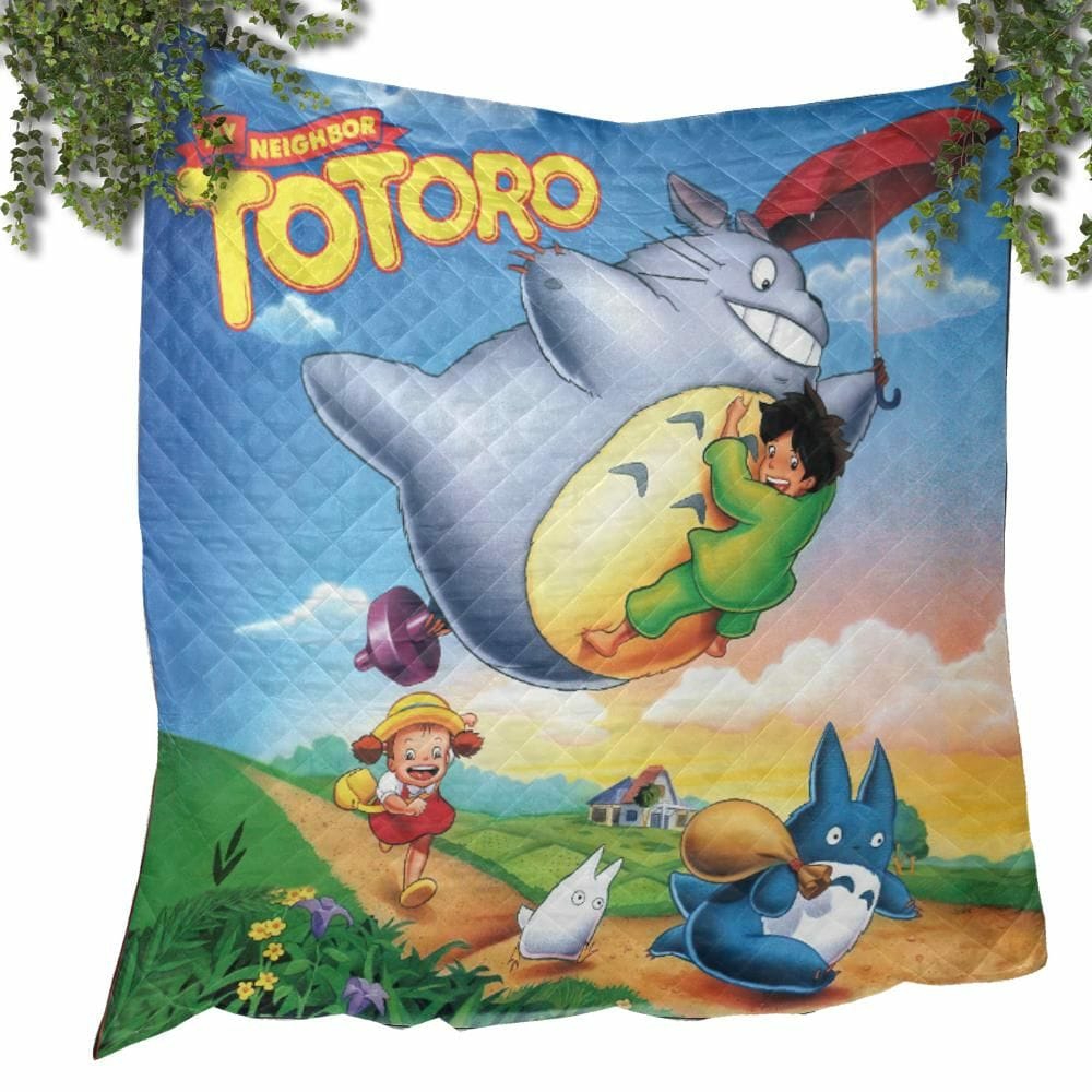 Blankets | Umbrella Totoro Colorful Quilt Blanket Blankets Blankets