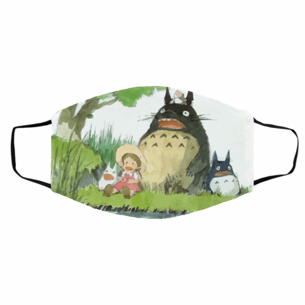 Face Covers | My Neighbor Totoro Picnic Fanart Face Mask Accessories Face Covers