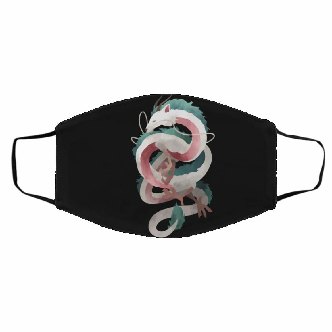 Face Covers | Spirited Away – Haku Dragon Face Mask Accessories Black