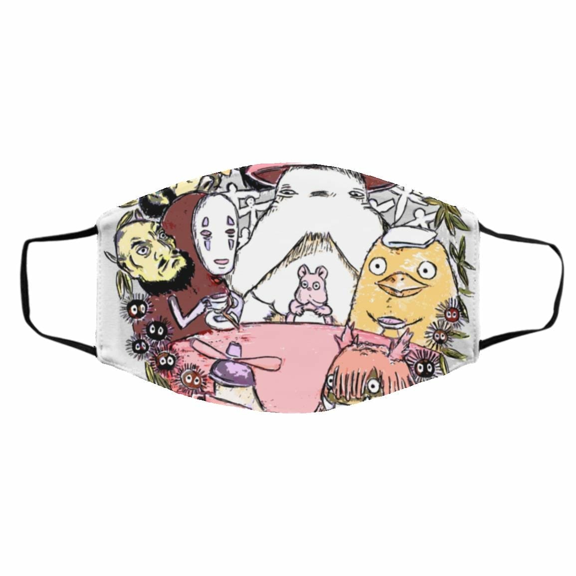 Face Covers | Spirited Away No Face Tea Time Face Mask Accessories Face Covers