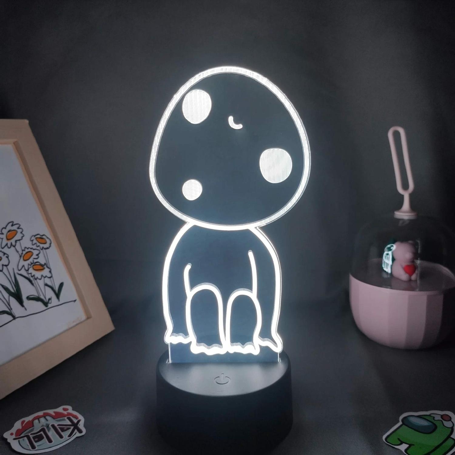 Lightings | Princess Mononoke Kodama 3D Led Light Multi-Color Changing Home Decor 16 colors with remote