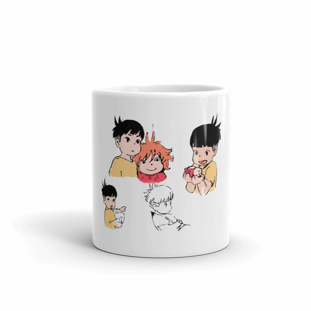 Mugs | Ponyo And Sosuke Sketch Mug Home Decor Mugs