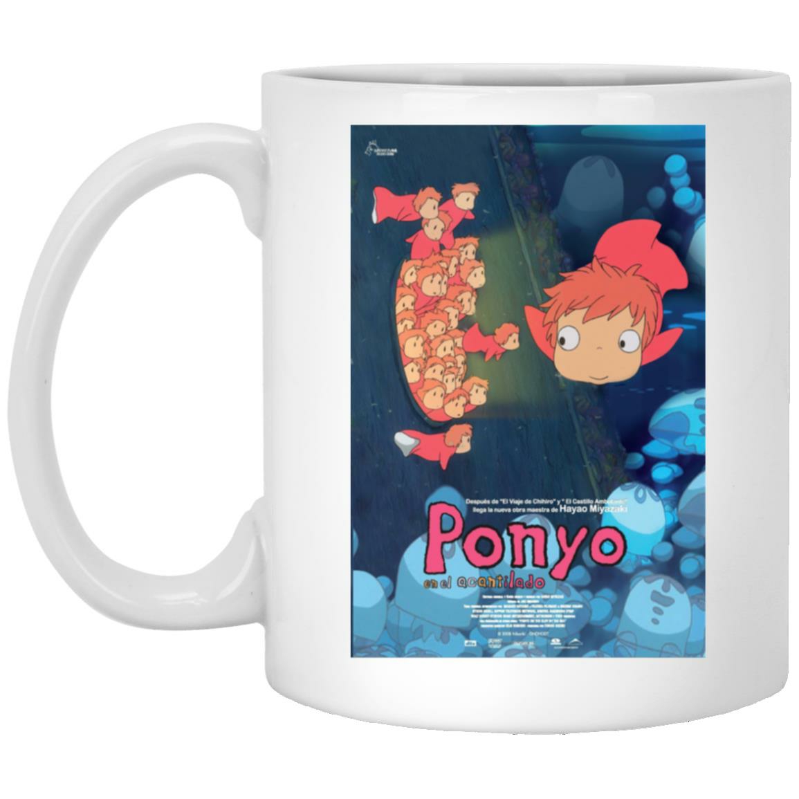 Mugs | Ponyo Poster – Spanish Version Mug Home Decor Mugs