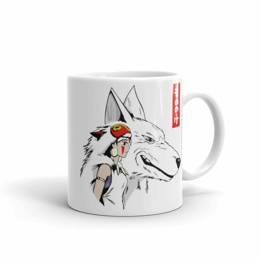 Mugs | Princess Mononoke – San And The Wolf Mug Home Decor Mugs