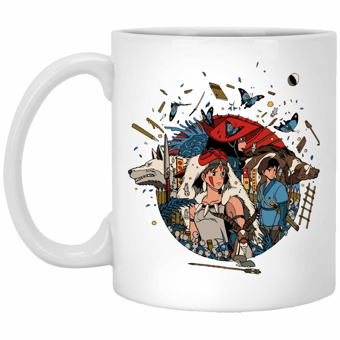 Mugs | Princess Mononoke Kokyo Mug Home Decor Mugs