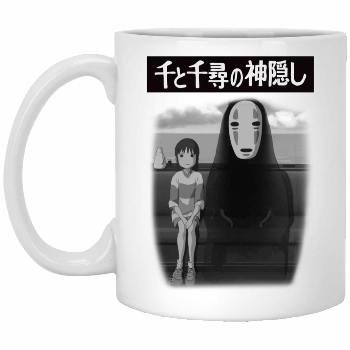 Mugs | Spirited Away – Chihiro And No Face On The Train White Mug Home Decor Mugs