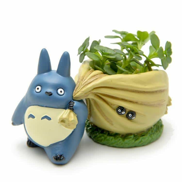 My Neighbor Totoro | My Neighbor Totoro Blue With Flower Pot Figure My Neighbor Totoro My Neighbor Totoro