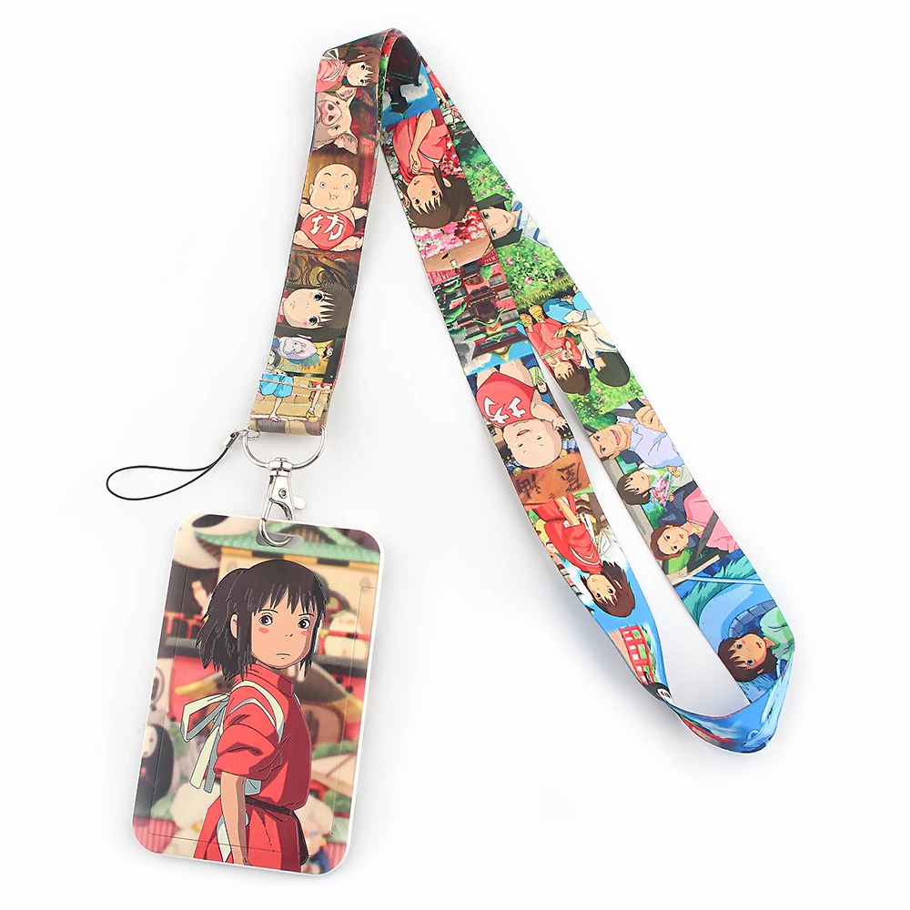 Office & Stationery | Spirited Away Lanyard For Keychain Id Card Holder Horizontal And Vertical Accessories Office & Stationery