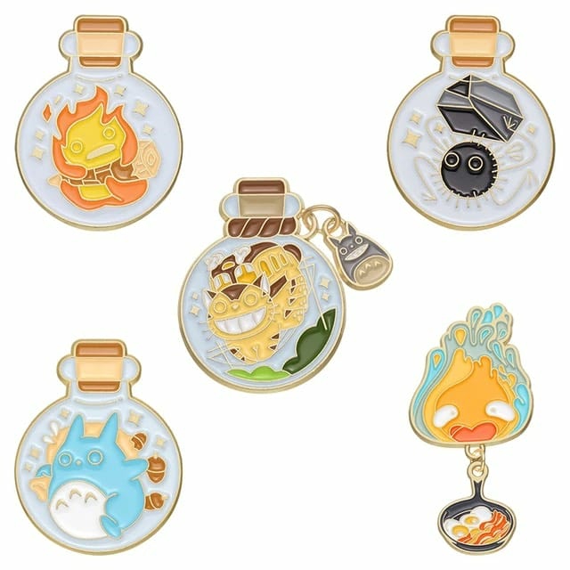 Other Accessories | Ghibli Cute Characters Badge Pin Set 5Pcs Accessories Other Accessories