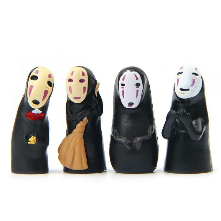 Spirited Away | Kaonashi No Face Spirited Away Mini Pvc Decoration Toy 4Pcs/Lot Plushies & Figurines Spirited Away