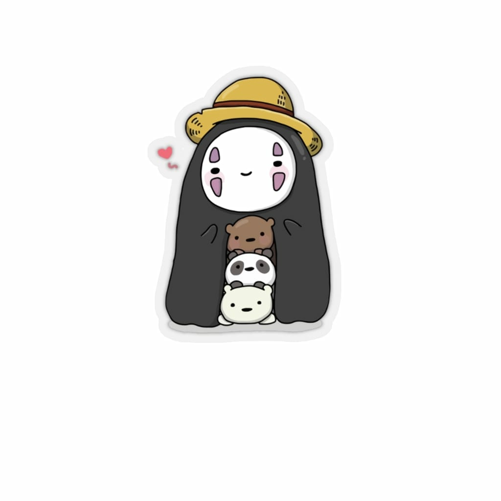 Stickers & Decals | Kaonashi No Face Wearing A Hat Stickers Home Decor Stickers & Decals