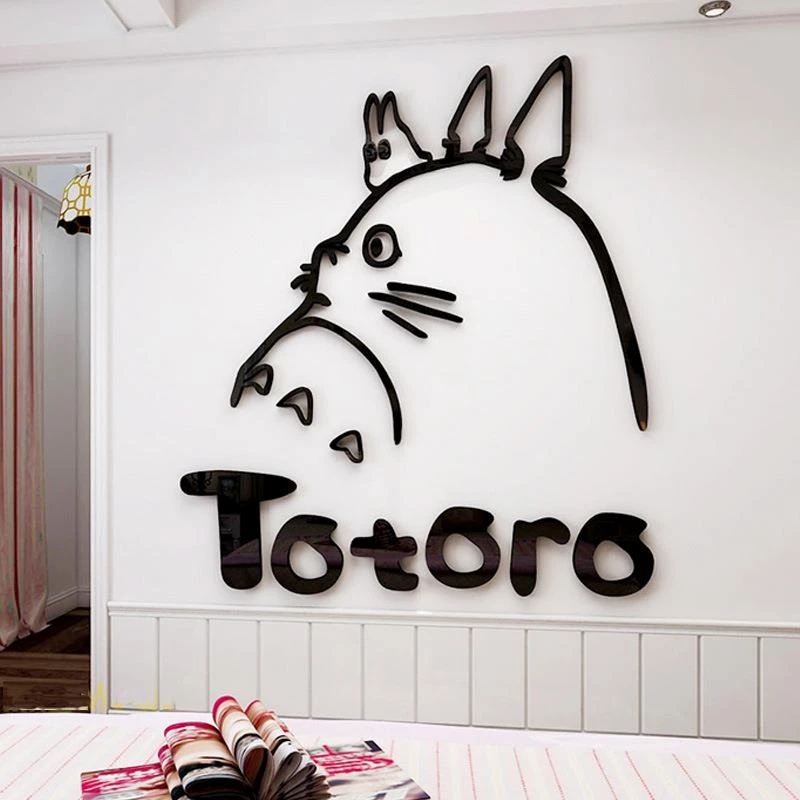 Stickers & Decals | My Neighbor Totoro Acrylic 3D Wall Decor Stickers Home Decor Stickers & Decals