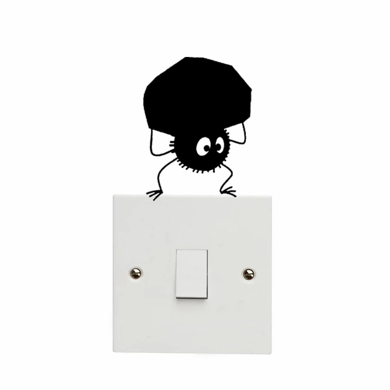 Stickers & Decals | Spirited Away – Funny Soot Switch Stickers Set 3Pcs Home Decor Stickers & Decals