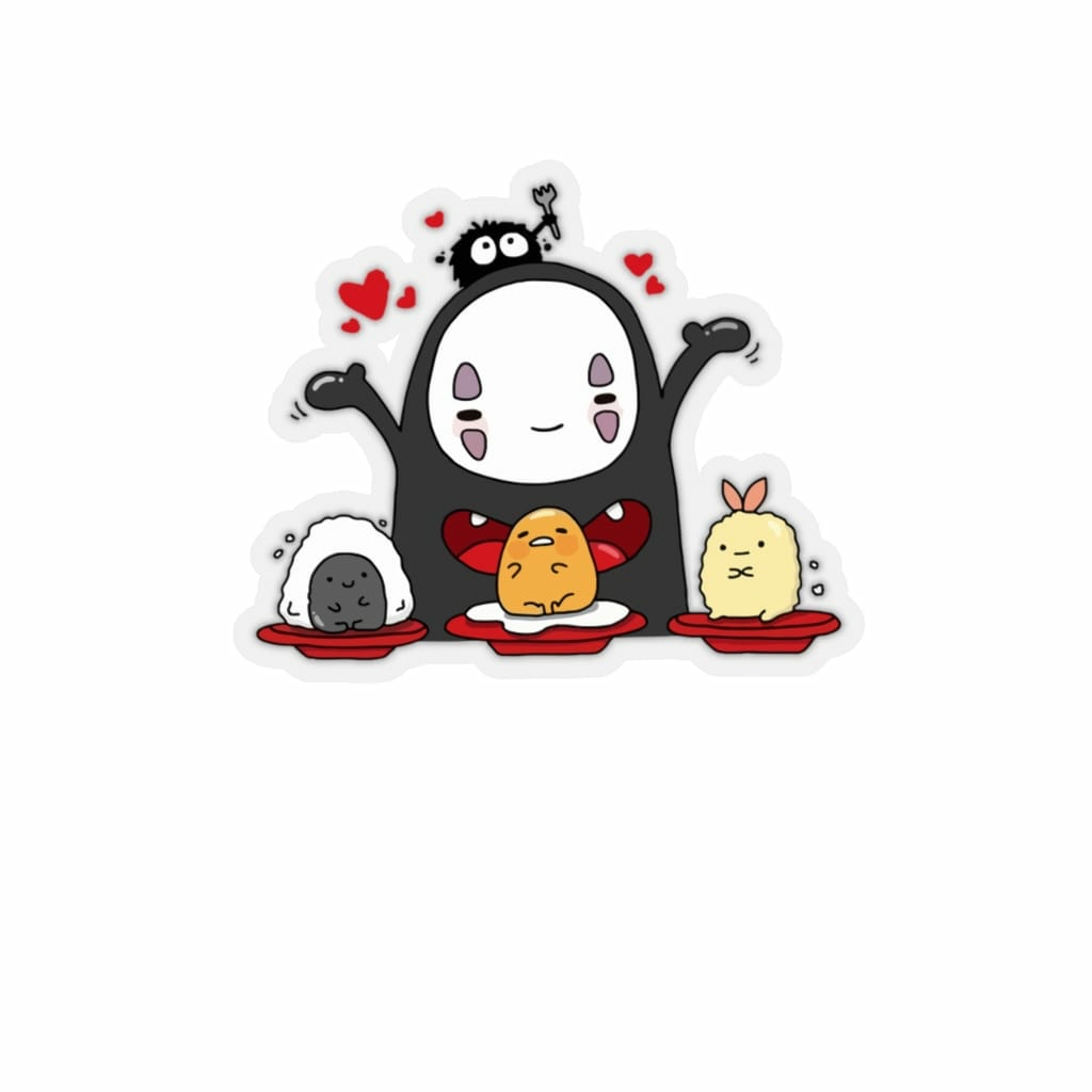 Stickers & Decals | Spirited Away Lovely No Face Kaonashi And Friends Stickers Home Decor Stickers & Decals