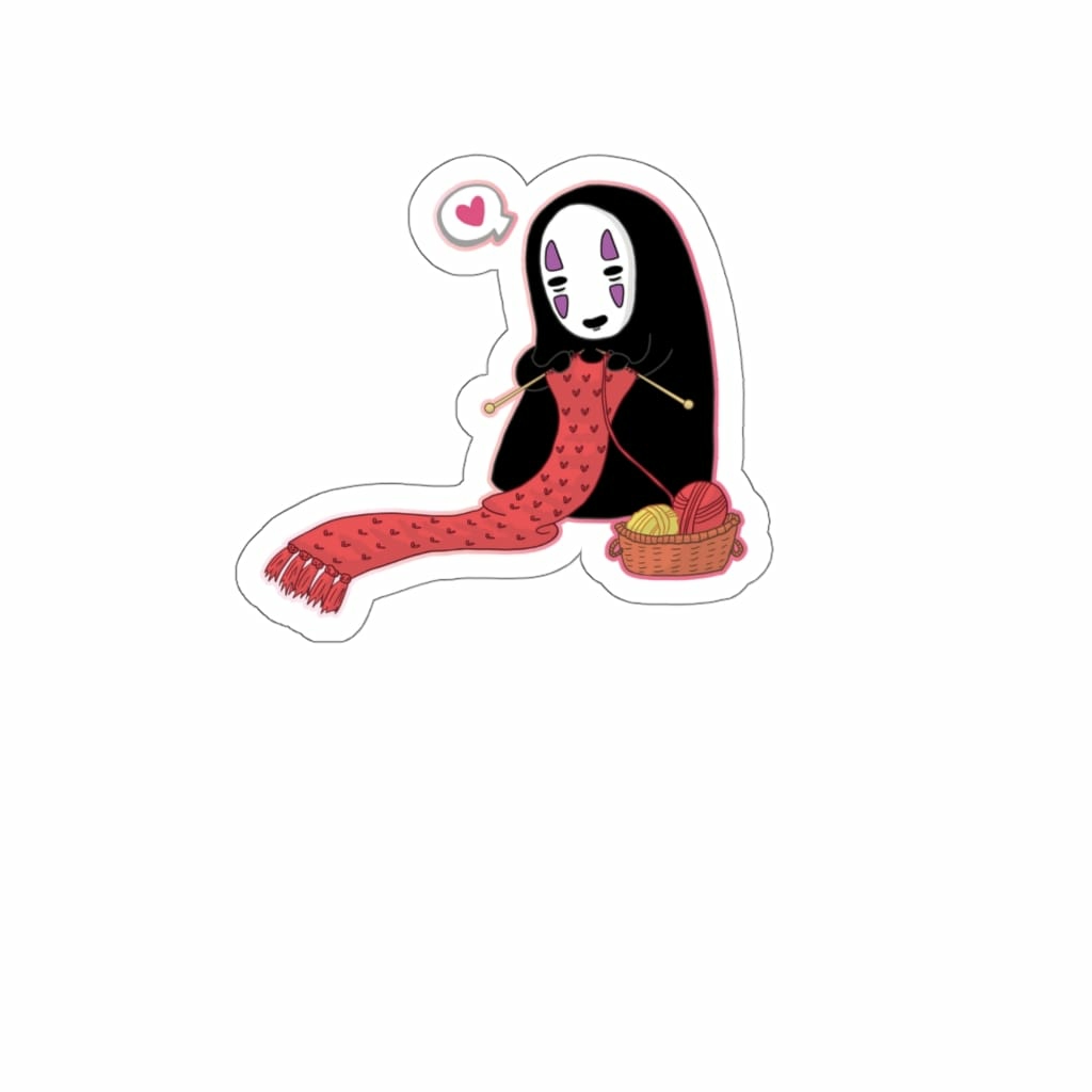 Stickers & Decals | Spirited Away No Face Kaonashi Knitting Stickers Home Decor Stickers & Decals