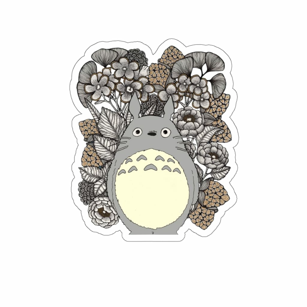 Stickers & Decals | Totoro And Flowers Fanart Stickers Home Decor Stickers & Decals