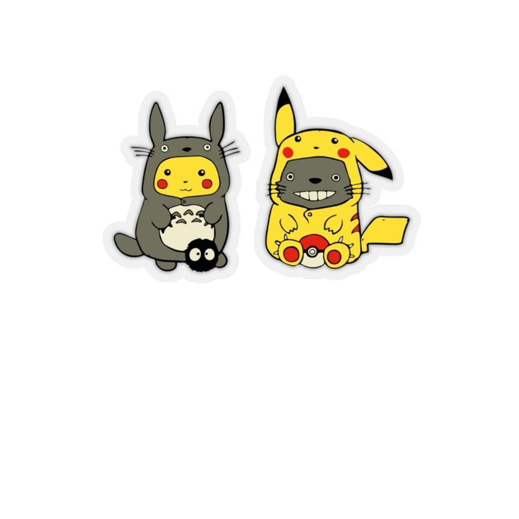 Stickers & Decals | Totoro And Pikachu Cosplaying Stickers Home Decor Stickers & Decals