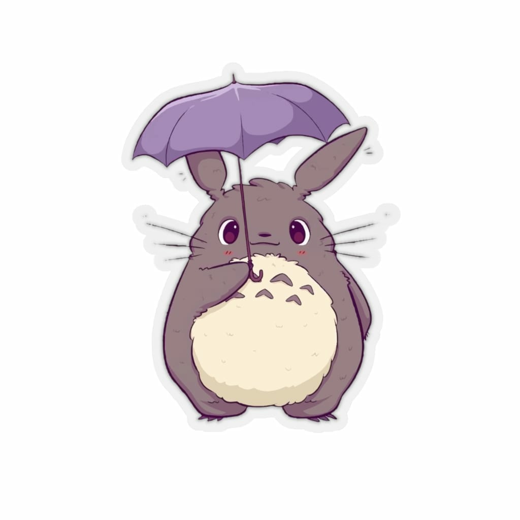 Stickers & Decals | Totoro And Umbrella Cute Sticker Home Decor Stickers & Decals