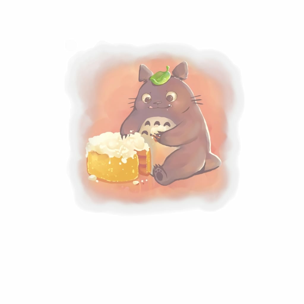 Stickers & Decals | Totoro Eating Cake Stickers Home Decor Stickers & Decals