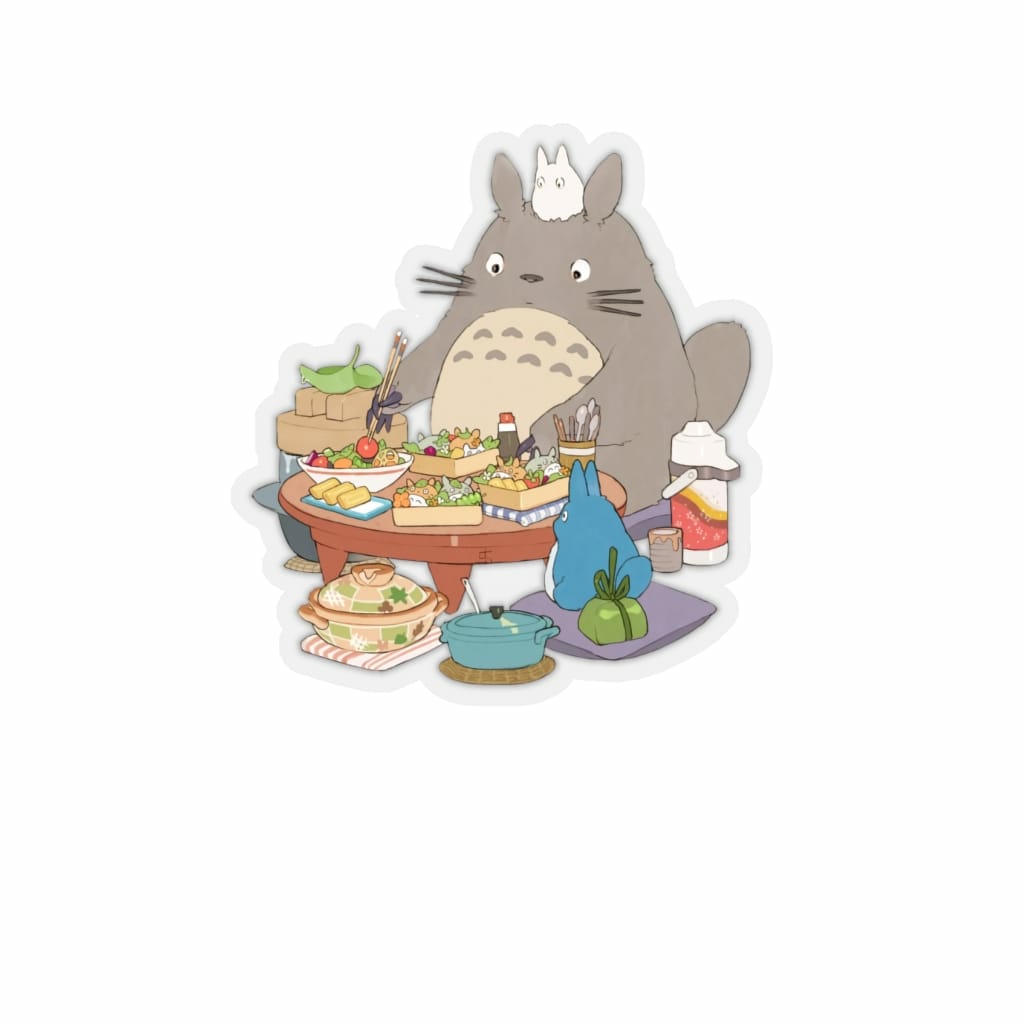 Stickers & Decals | Totoro Family Lunching Stickers Home Decor Stickers & Decals