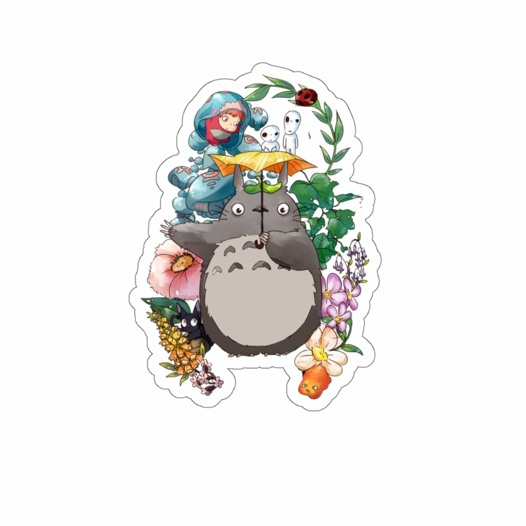 Stickers & Decals | Totoro Umbrella And Friends Stickers Home Decor Stickers & Decals