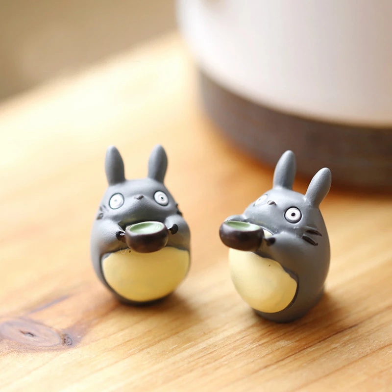 Toys & Games | Kawaii Totoro Garden Miniature Decoration Figures 2Pcs/Set Home Decor Toys & Games