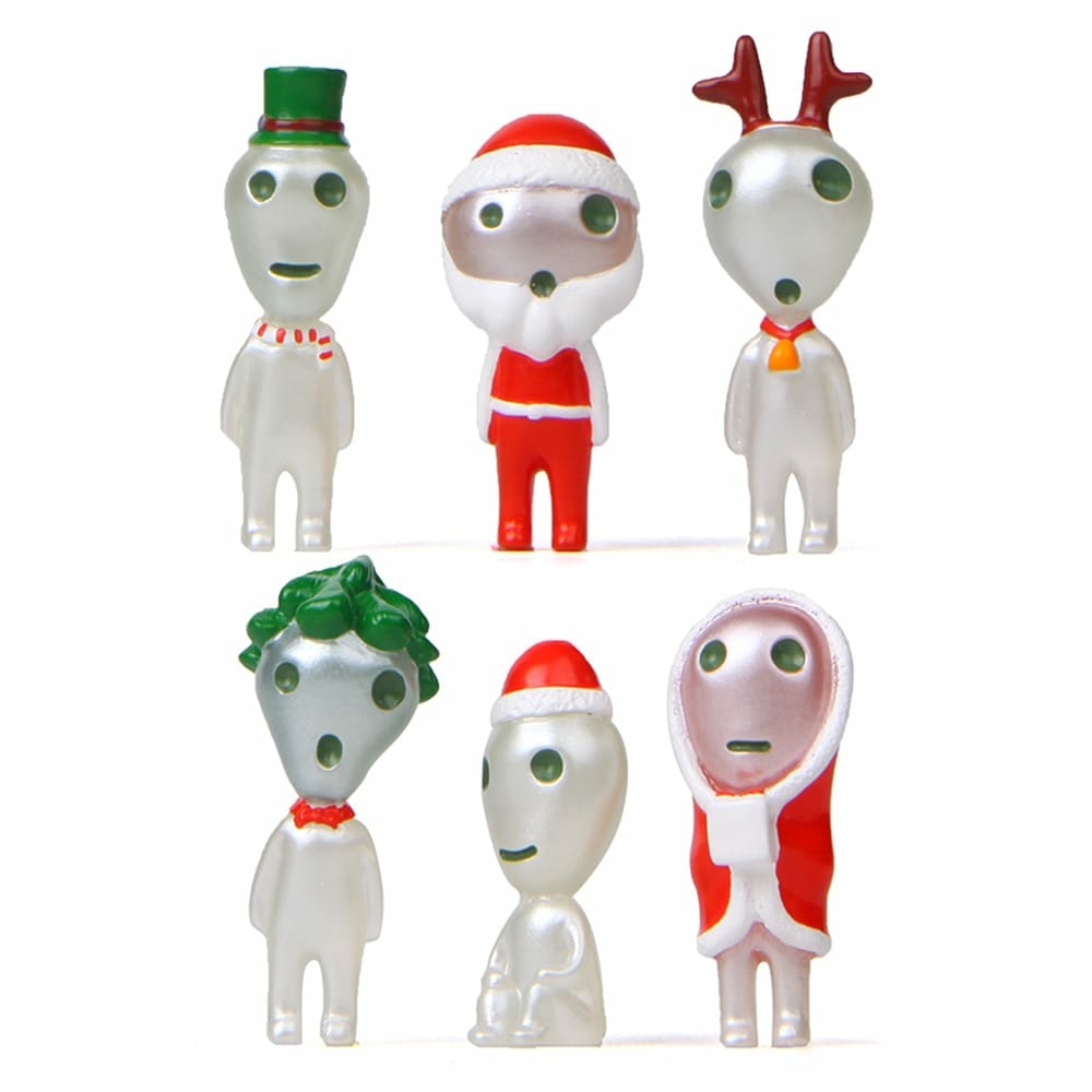 Toys & Games | Princess Mononoke Kodama Tree Spirits Luminous Christmas Figure 6Pcs/Set Home Decor Toys & Games