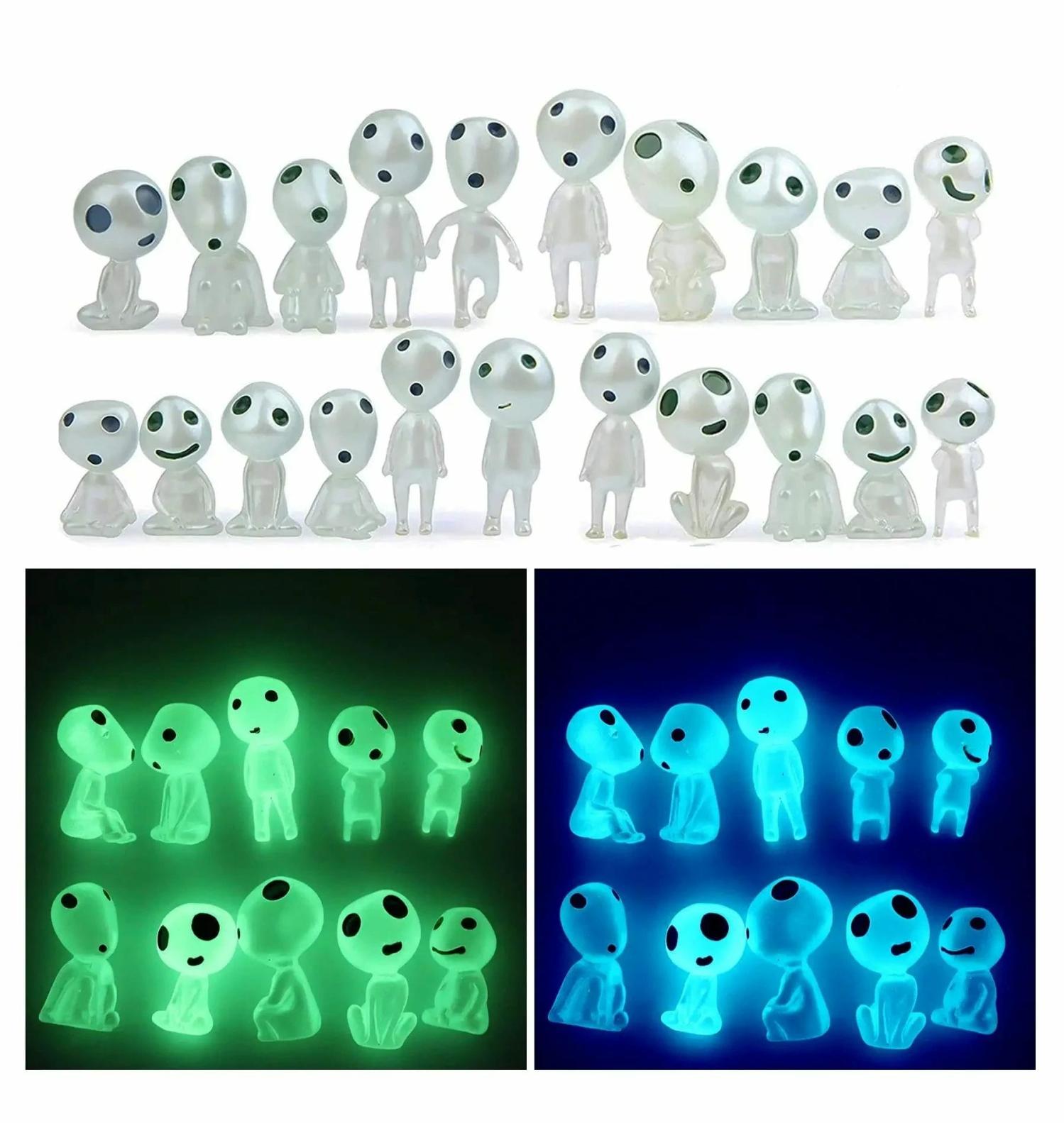 Toys & Games | Princess Mononoke Kodama Tree Spirits Luminous Figures 10Pcs/Set Home Decor Toys & Games