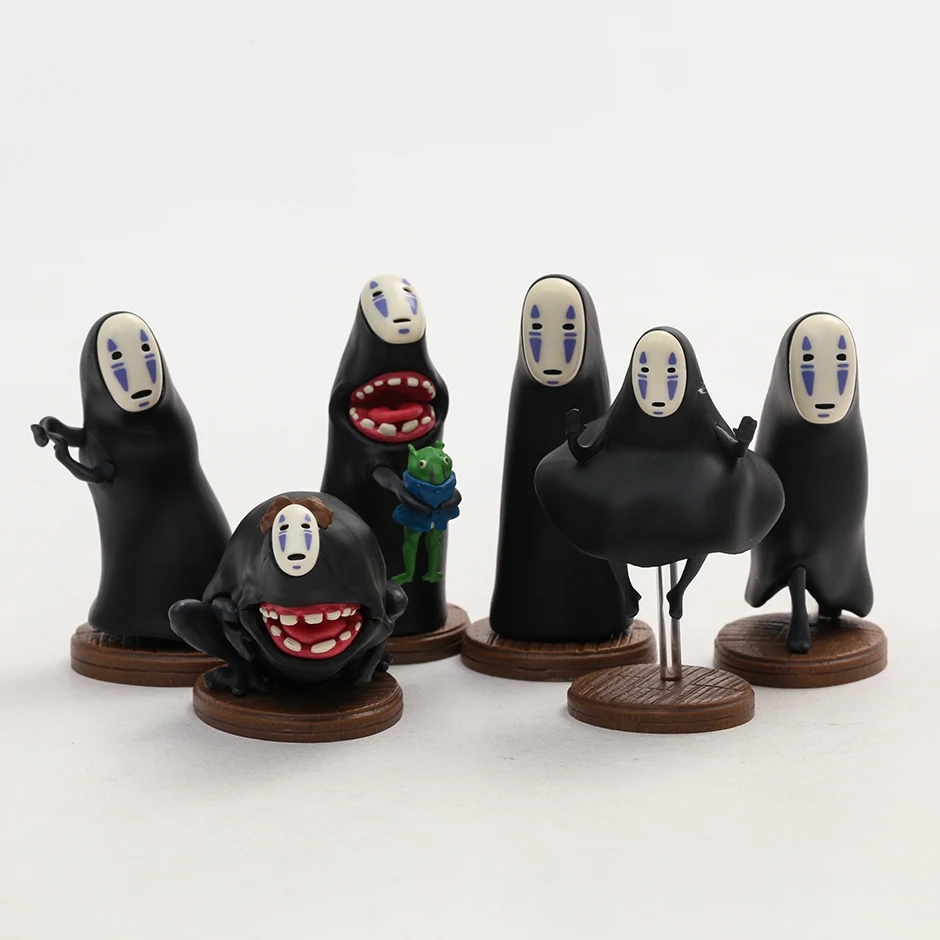 Toys & Games | Spirited Away No Face Man Action Figure 6Pcs/Set Home Decor Toys & Games