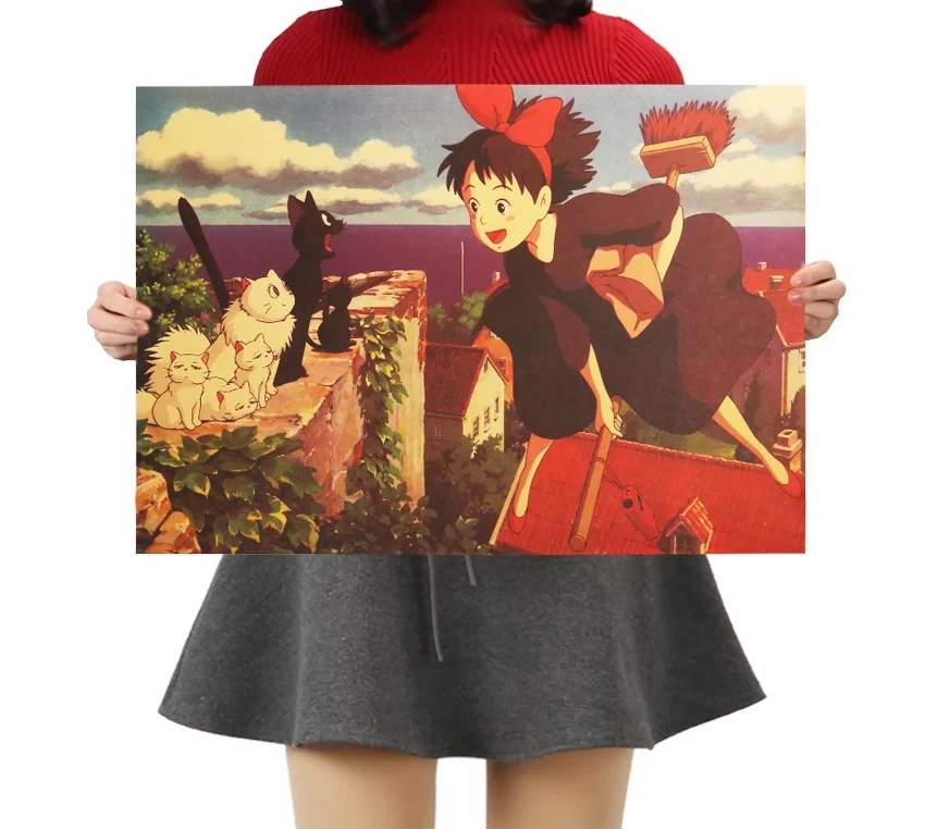 Wall Decor | Kiki’s Delivery Service Classic Kraft Paper Poster Home Decor Wall Decor