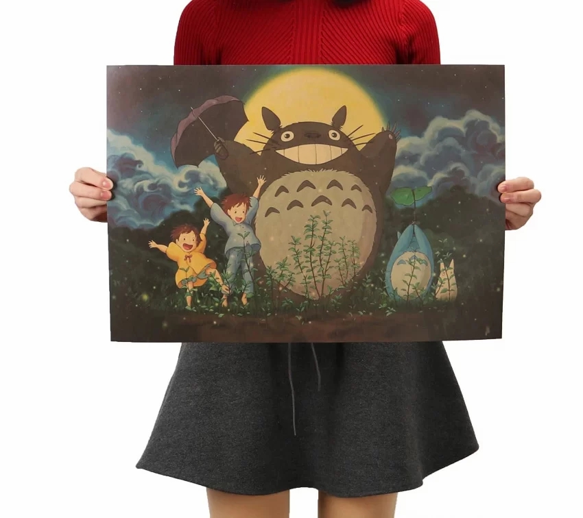 Wall Decor | My Neighbor Totoro Kraft Paper Poster Home Decor Wall Decor