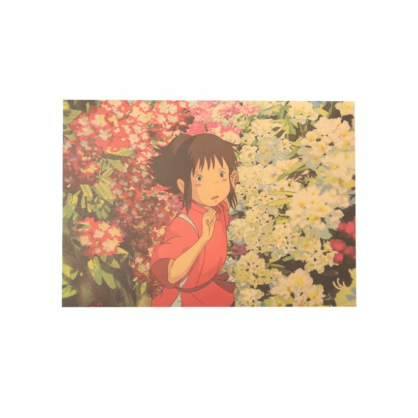 Wall Decor | Spirited Away Chihiro Vintage Kraft Paper Poster Home Decor Wall Decor