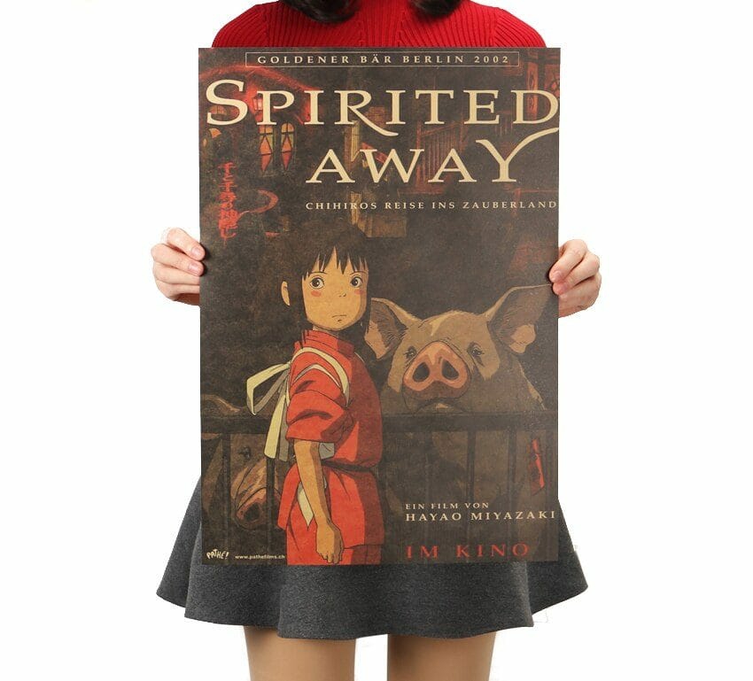 Wall Decor | Spirited Away Kraft Paper Retro Poster Home Decor Wall Decor