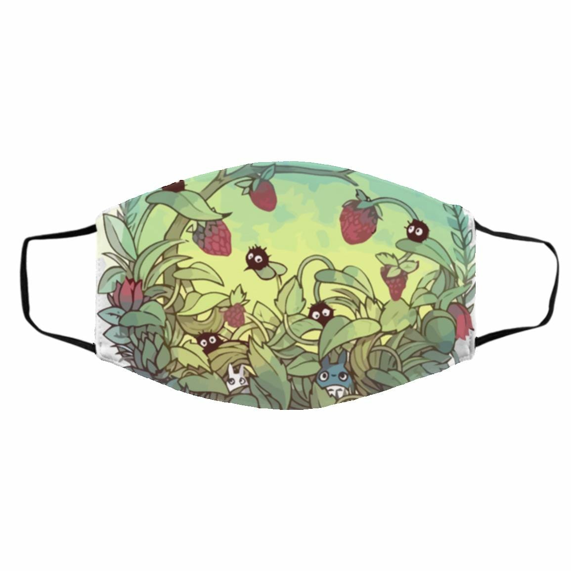 Face Covers | My Neighbor Totoro – Green Garden Face Mask Accessories Face Covers