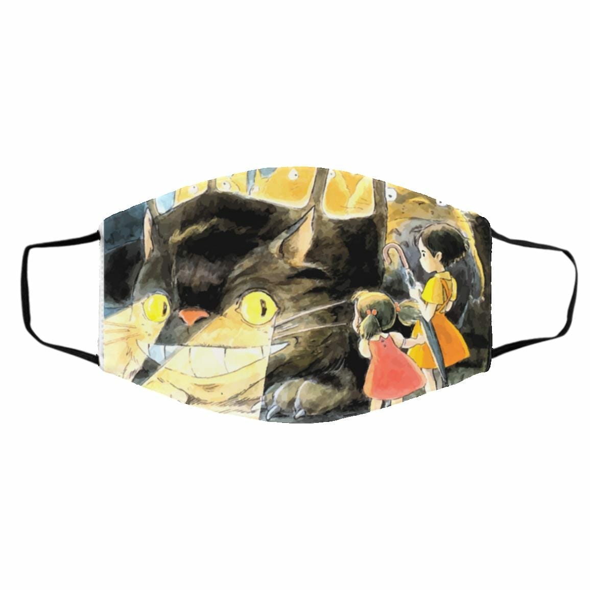 Face Covers | My Neighbor Totoro – Midnight Cat Bus Face Mask Accessories Face Covers