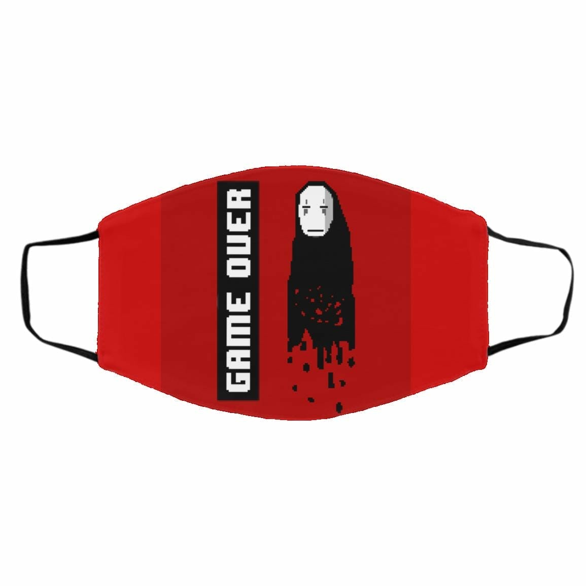 Face Covers | Spirited Away No Face 8 Bit Game Over Face Mask Accessories Face Covers